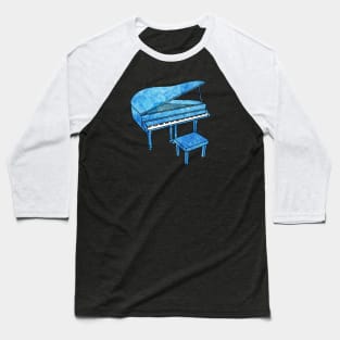 Blue Piano Baseball T-Shirt